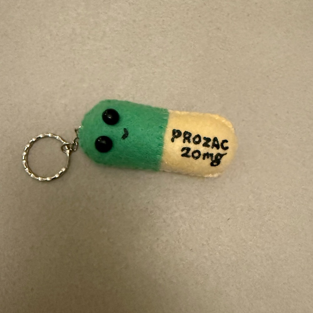 Felt Art Lucy Sparrow Keychain
